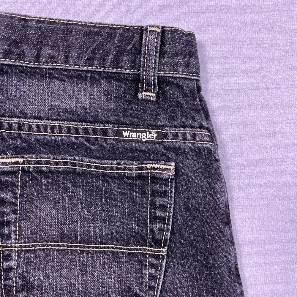 Wrangler Regular Fit Adjustable Waist Jeans Kids Size 14 Black Denim